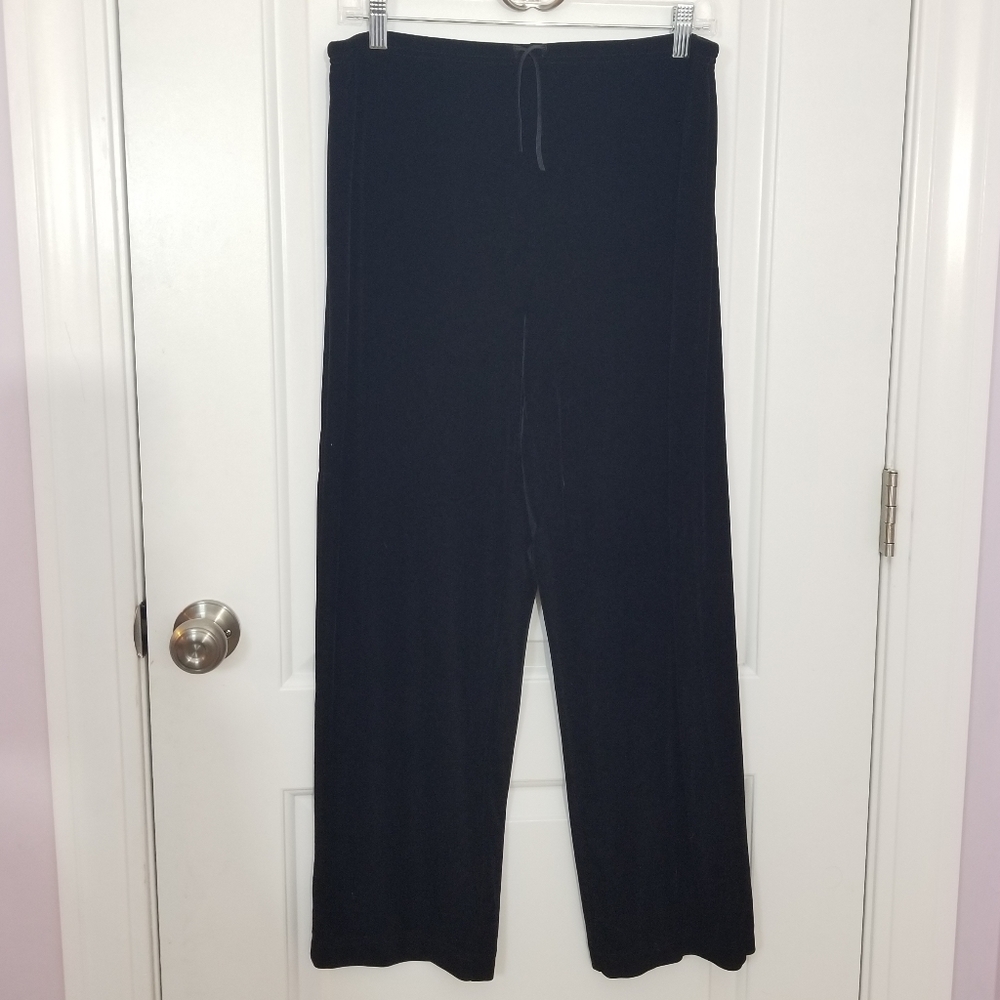 Gap Wide Leg Black Velvet Pant